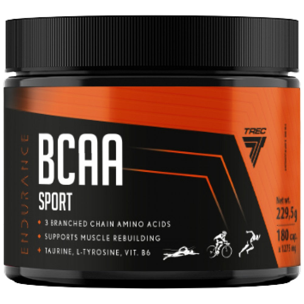 BCAA izdržljivost Sportske kape | s l -tirozinom - 180 kapsula
