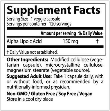 Najbolja alfa lipoična kiselina 150 mg - 120 kapsula