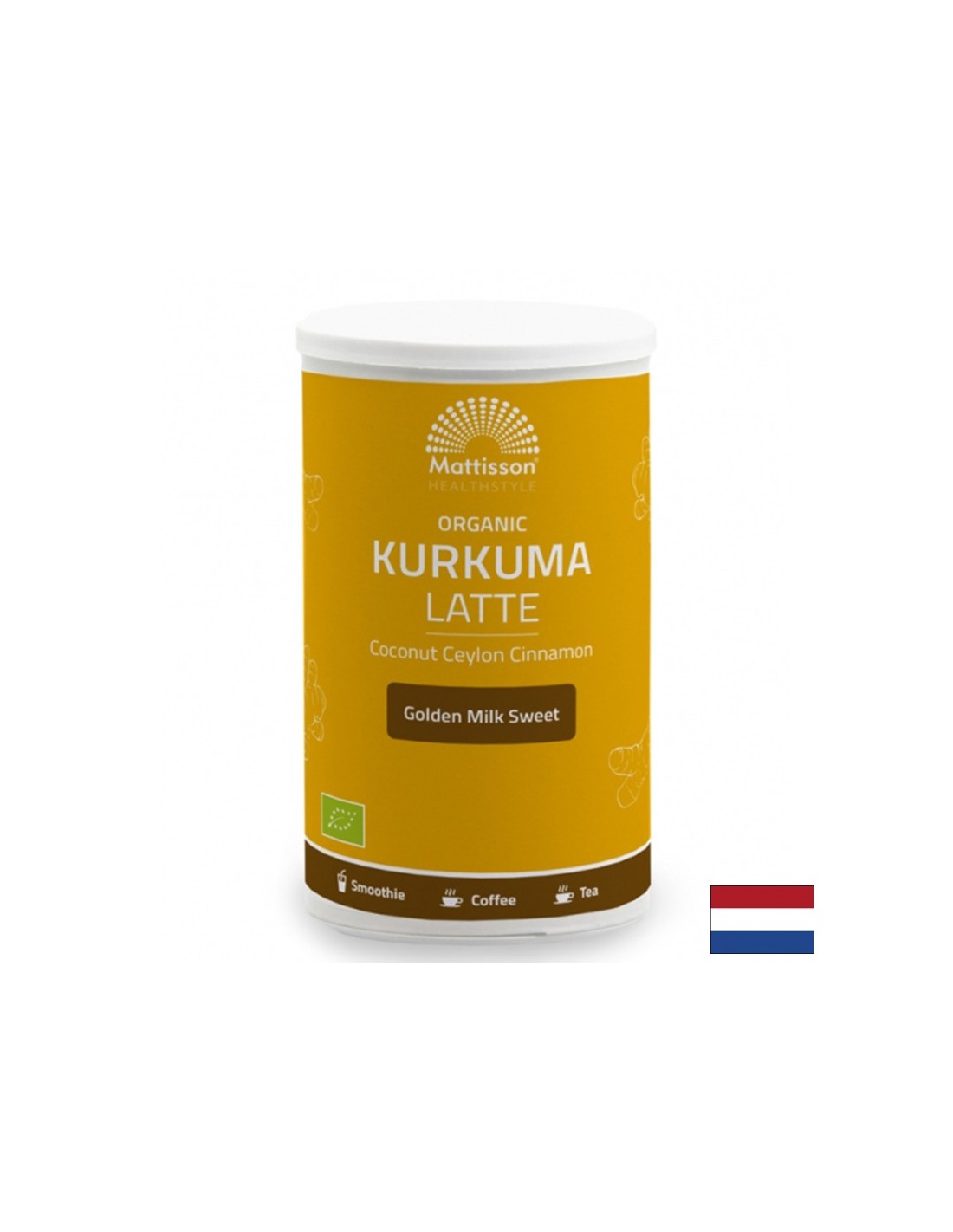 Organska latte kurkuma s kokosovim i cejlonskom cimetom, 175 mg praha