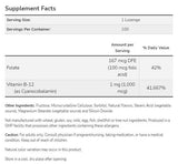 Vitamin B-12 1000 mcg | s folnom kiselinom - 250 sublingvalnih tableta
