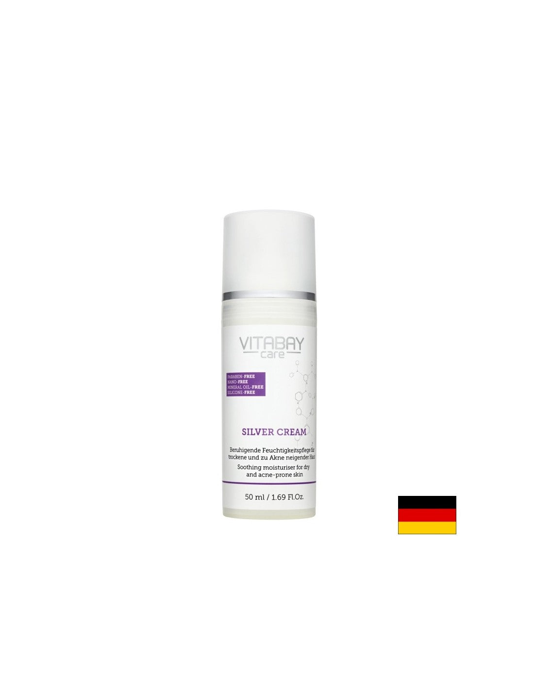 Srebrna krema s mikrosrebrom i salicilnom kiselinom - Care Silver Cream, 50 ml <tc>Vitabay</tc>