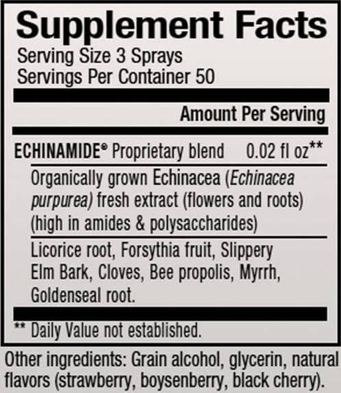 Formula spreja za grlo Echinamide® - 30 ml