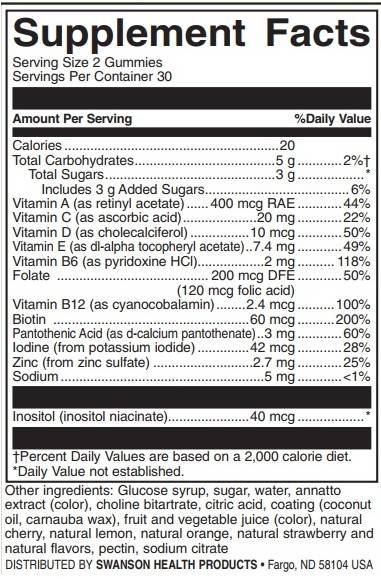 Djeca Multivitamin Gummies | Mješovito voće - 60 tableta za žvakanje