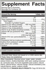 Djeca Multivitamin Gummies | Mješovito voće - 60 tableta za žvakanje