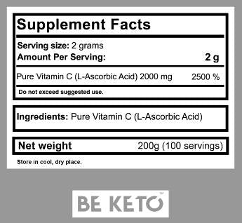 Vitamin C 100% prah - 200 grama