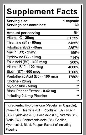 Vitamin B kompleks - 60 kapsula