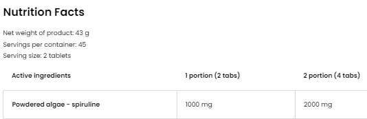 Spirulina - 90 tableta