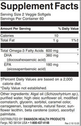 Biljna omega-3 | Sadrže životne omega - 120 gel kapsula