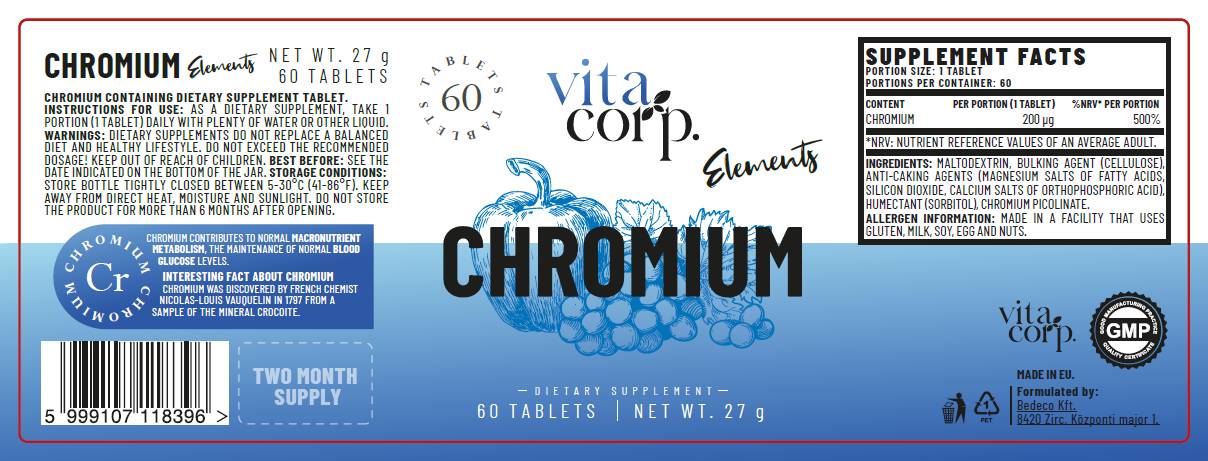 Krom pikolinat 200 mcg - 60 tableta