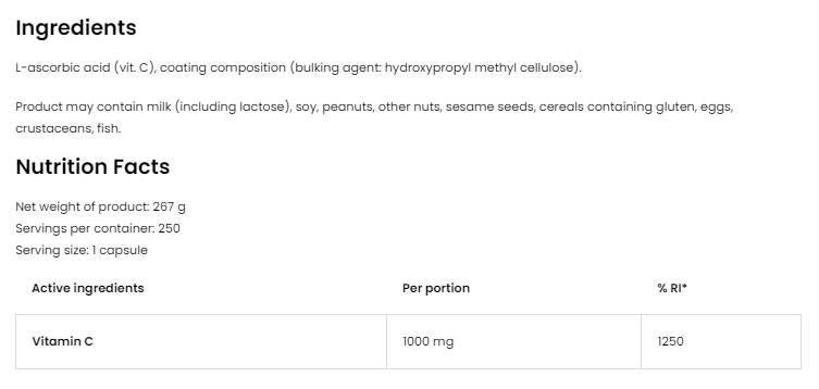 Vitamin C 1000 mg - 90 tableta