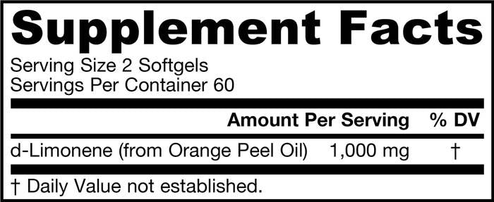 d-Limonen 500 mg 120 gel kapsula