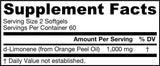 d-Limonen 500 mg 120 gel kapsula