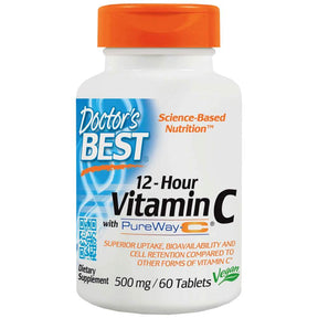 BEST 12-Hour Vitamin C with PureWay-C - 60 Tablets - Nutra Best Europe