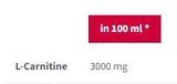 L-karnitin 3000 Sportska izdržljivost | Shot - 100 ml