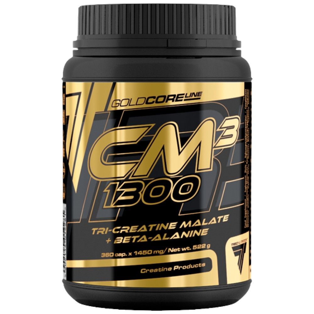 Zlatna jezgra CM3 1300 | Tri -kreatine Malate kape - 90 kapsula