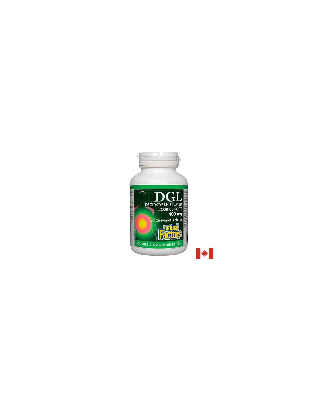 DGL - Deglicirizinirani korijen sladića 400 mg x 90 tableta za žvakanje <tc>Natural Factors</tc>