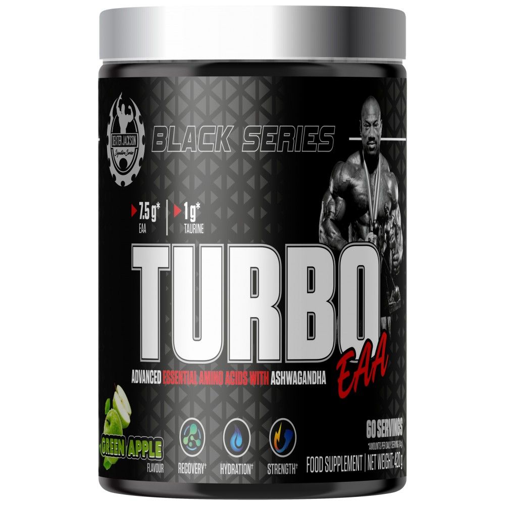 Crna serija | Turbo EAA prah ~ Esencijalne aminokiseline s taurinom - 420 grama