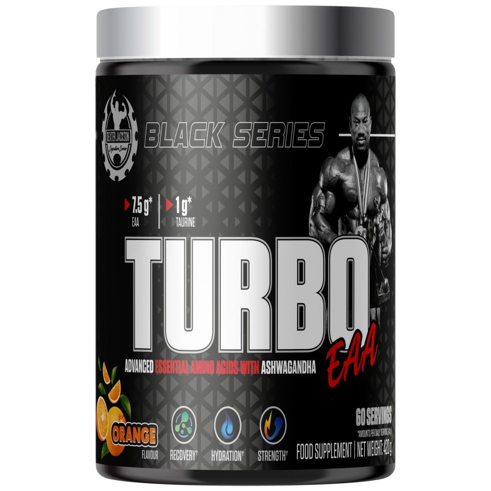 Crna serija | Turbo EAA prah ~ Esencijalne aminokiseline s taurinom - 420 grama