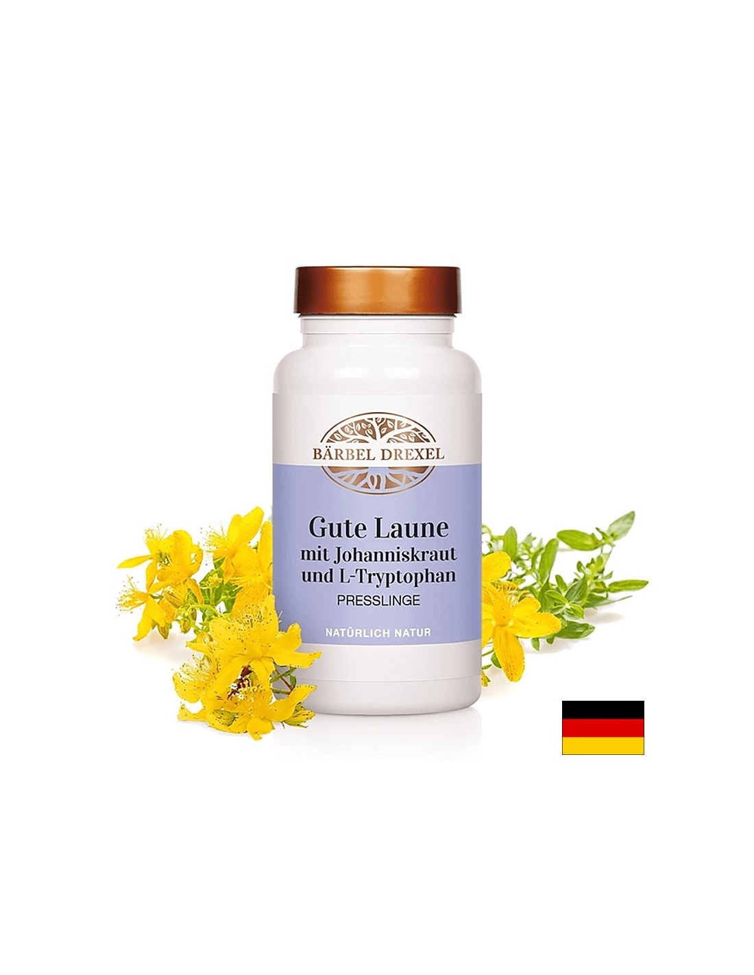 Dobro raspoloženje s St. John's Wort i L-triptofan-za stres, anksioznost i nesanicu, 180 tableta (za dvomjesečni unos)