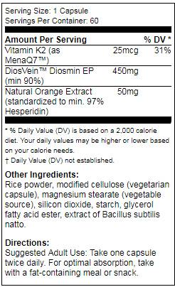 Najbolja podrška vene koja sadrži Diosvein - 60 kapsula
