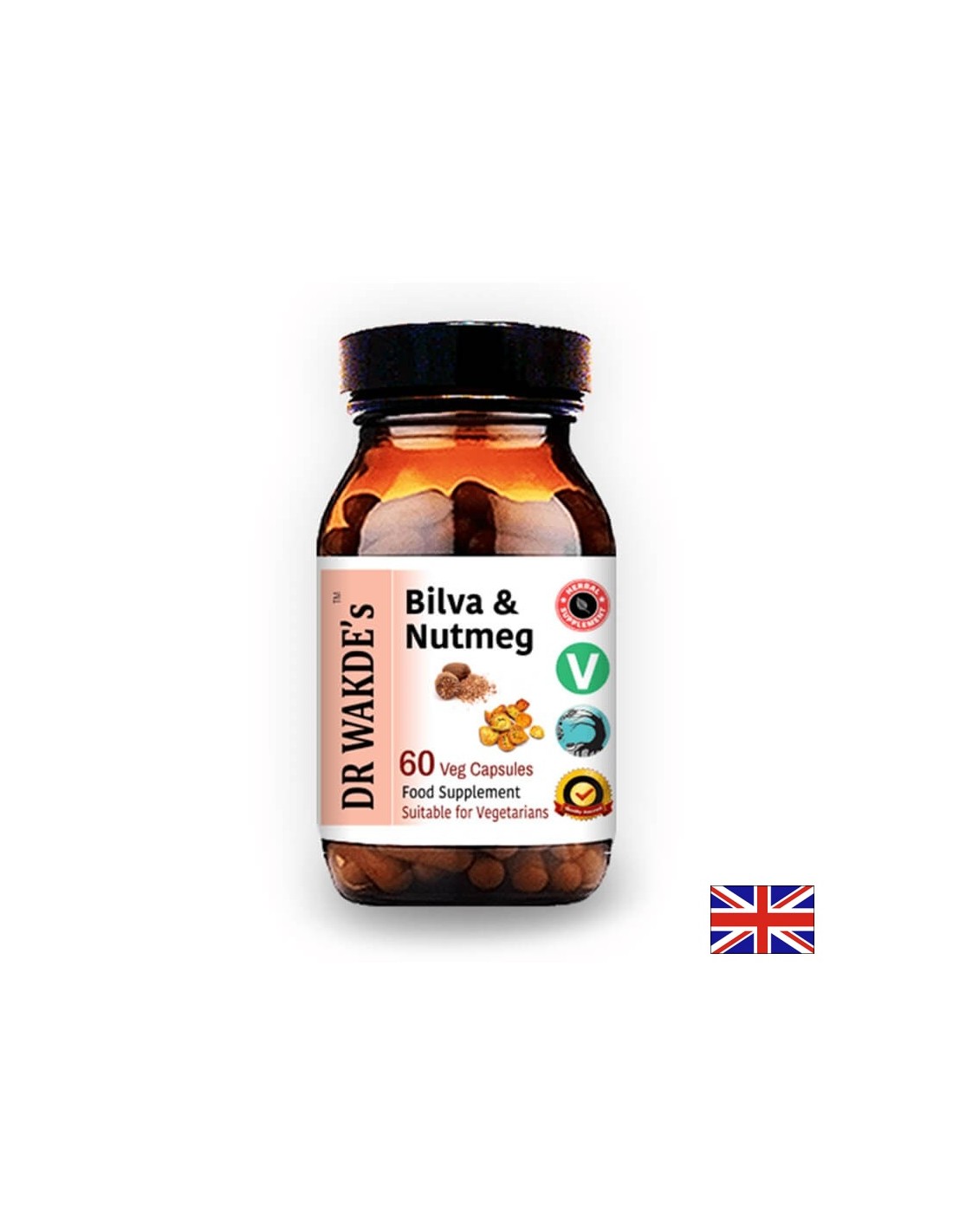 Bilva i muškatni oraščić (Bilva & Nutmeg) - Čisti crijeva, podržava srce, regulira krv, 60 kapsula