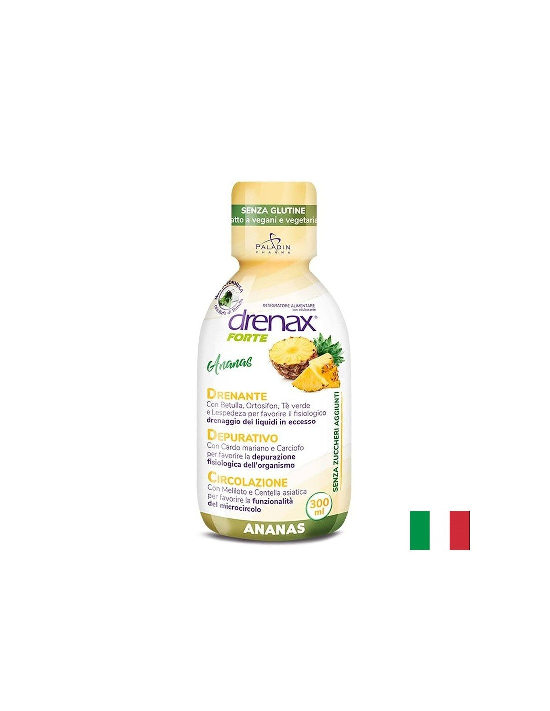 Formula zadržavanja protiv fluida s ananasom - Drenax - Drenax® Forte - biljni diuretik, 300 ml, 10 doza
