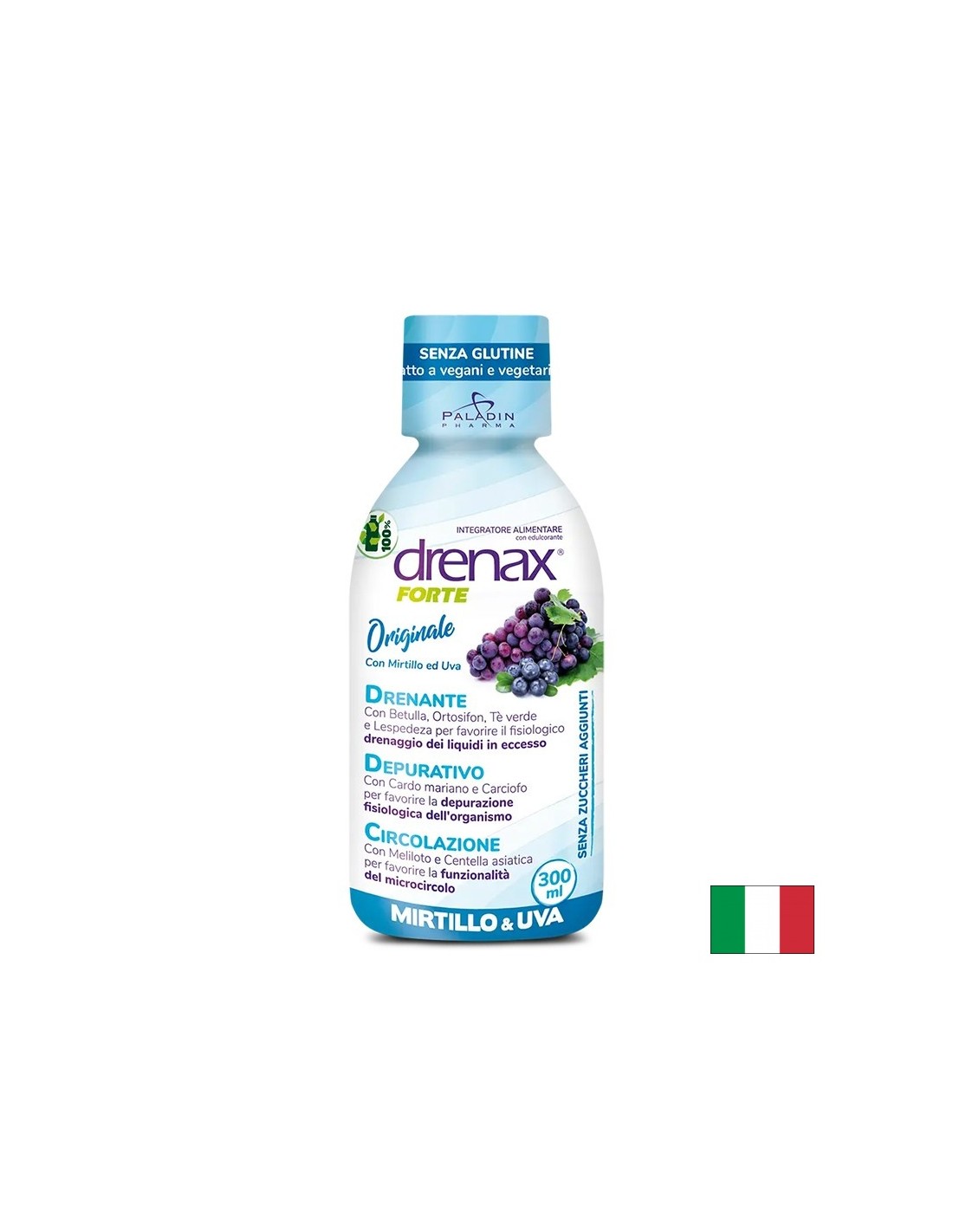 Diuretička formula sa sjemenkama grožđa i borovnice - Drenax - Drenax® Forte, 300 ml, 10 doza