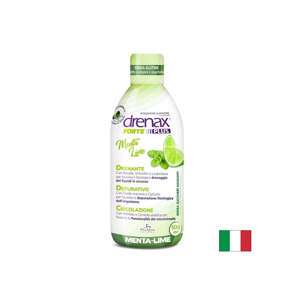 Diuretička detoks formula - Drenax - Drenax® s bijelom brezom, crnom ribizom i slatkom djetelinom, 500 ml, 16 doza, s metvicom i okusom vapna