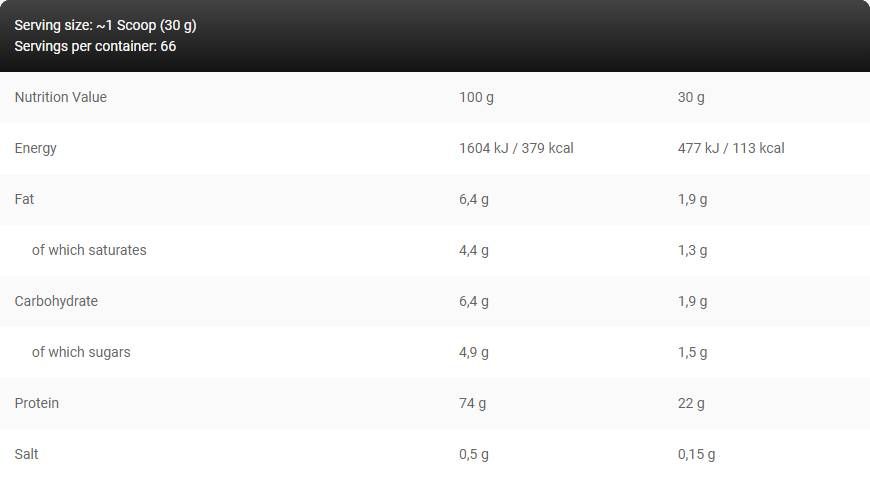 LevRowhey Supreme/100% protein sirutke - 2000 grama