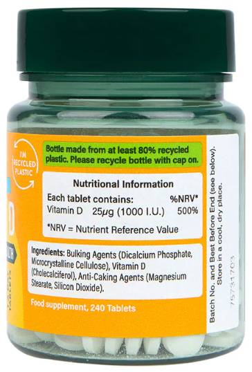 Vitamin D3 1000 IU - 240 tableta