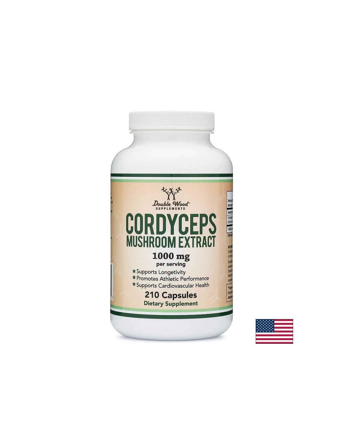 Energija i imunitet - Cordyceps, 210 kapsula <tc>Double Wood</tc>