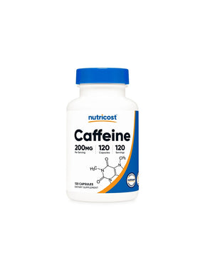 Energy and metabolism - Caffeine, 200 mg x 120 capsules - Nutra Best Europe