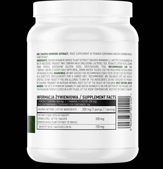 Bacopa monnieri ekstrakt praha 50 grama