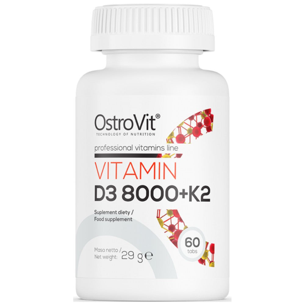 Vitamin D3 8000 + K2 200 mcg 60 tableta