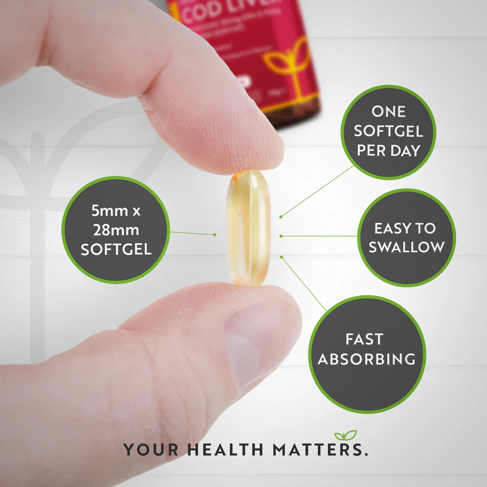 Ulje jetre bakalara 1000 mg - 365 softgels