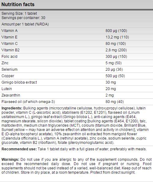 Oči / formule očiju 60 tablete