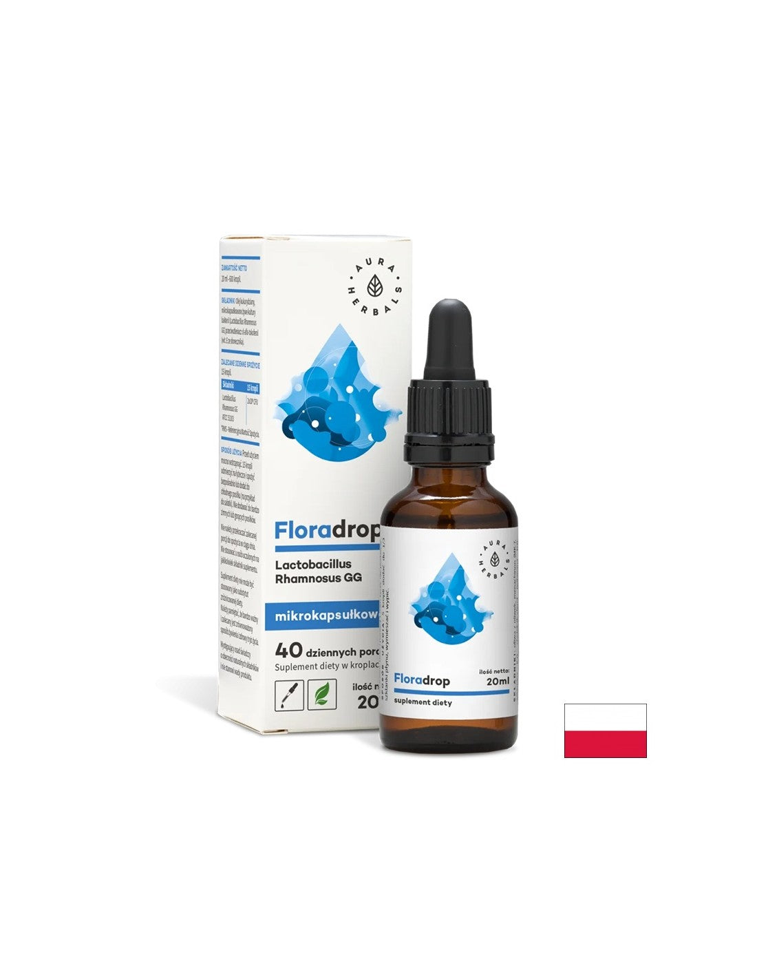 Floradrop /Probiotičke kapi 2 milijarde aktivnih probiotika/, 20 ml <tc>Aura Herbals</tc>