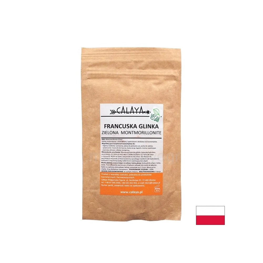 Francuska montmorillonit zelena glina, 100 g praha