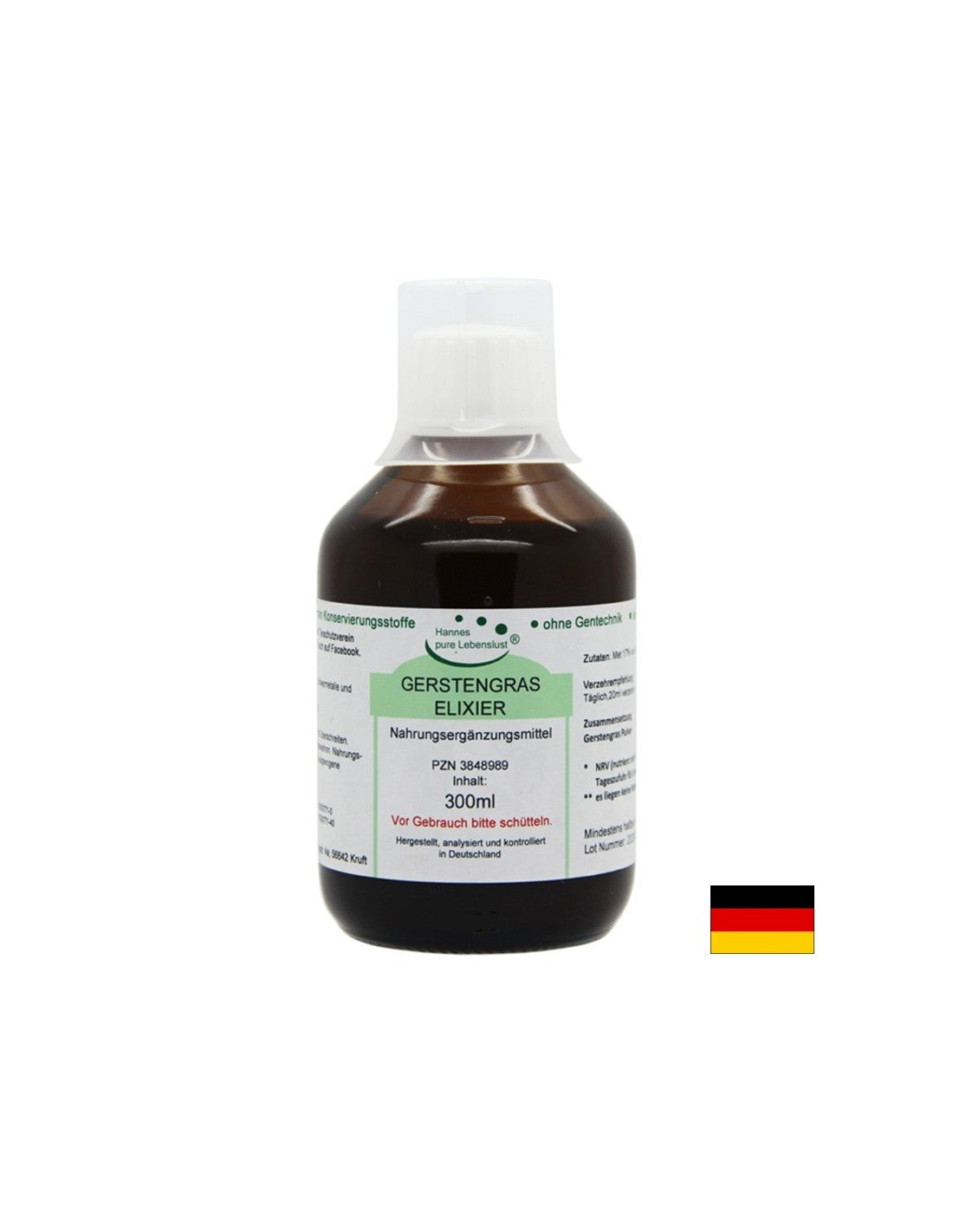 Gerstenggras elixir - eliksir ječma, 300 ml el compa