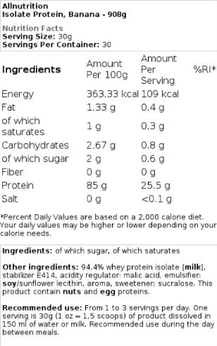 Izolirani protein - 908 grama