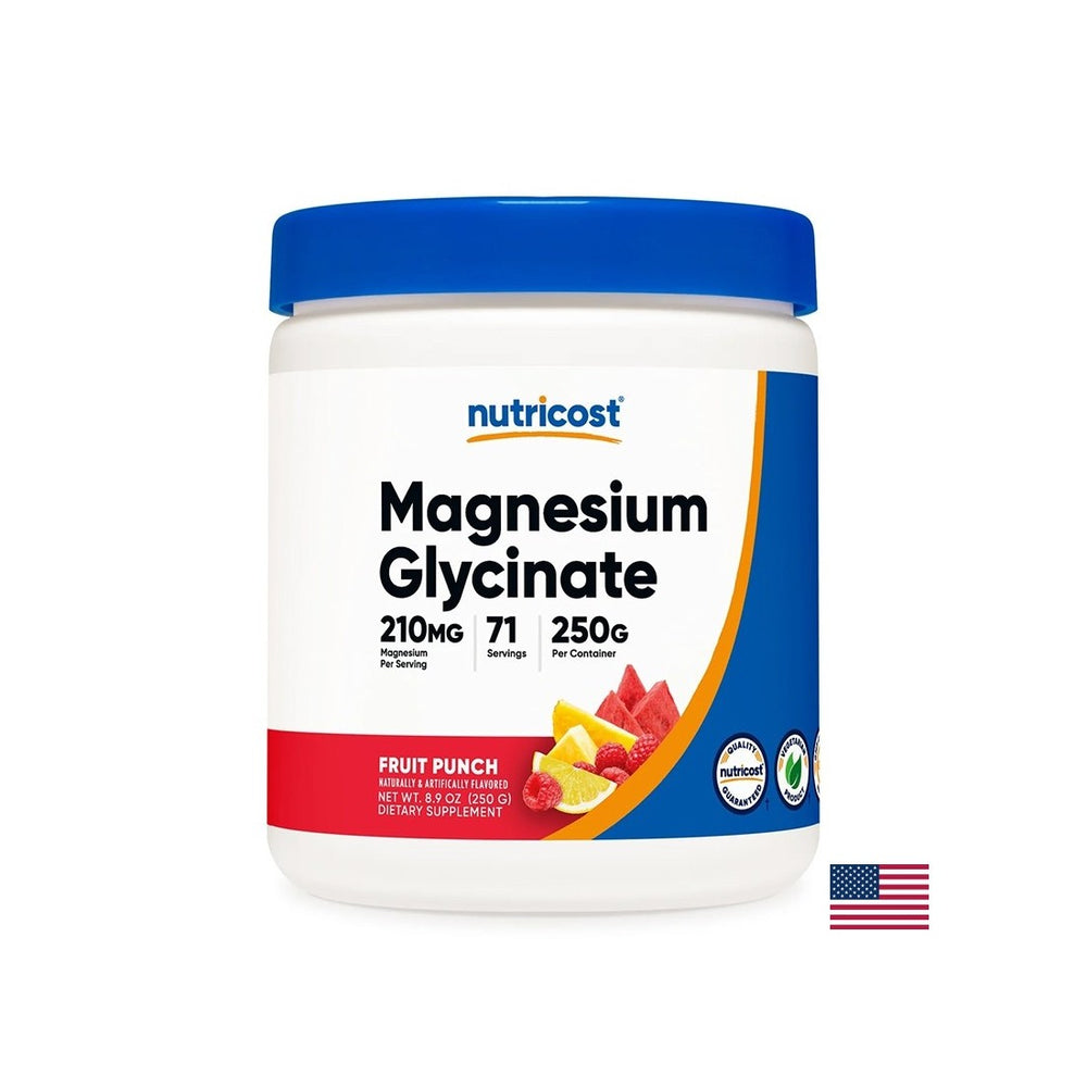 Njega srca i mišića - magnezij (bisglikonat), 210 mg x 250 g u prahu, s okusom voćnog udarca
