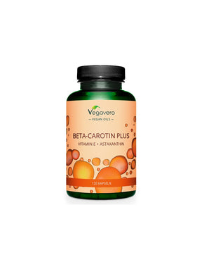 Eye and skin care - Beta-carotene + Vitamin E + Astaxanthin, 120 capsules - Nutra Best Europe