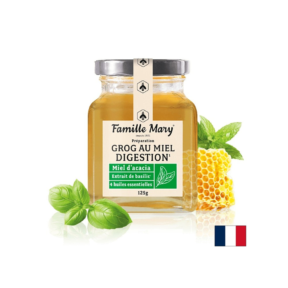 Grog za dobru probavu (s akacijskim medom, 4 vrste esencijalnih ulja i bosiljka), 125 g