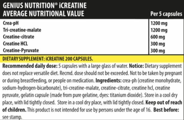iCreatine - 200 kapsula
