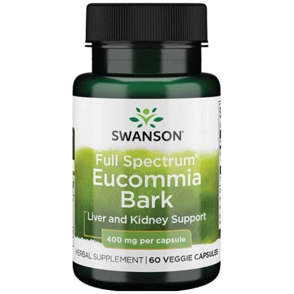 Potpuni spektar Eucommia Bark 400 mg 60 kapsula