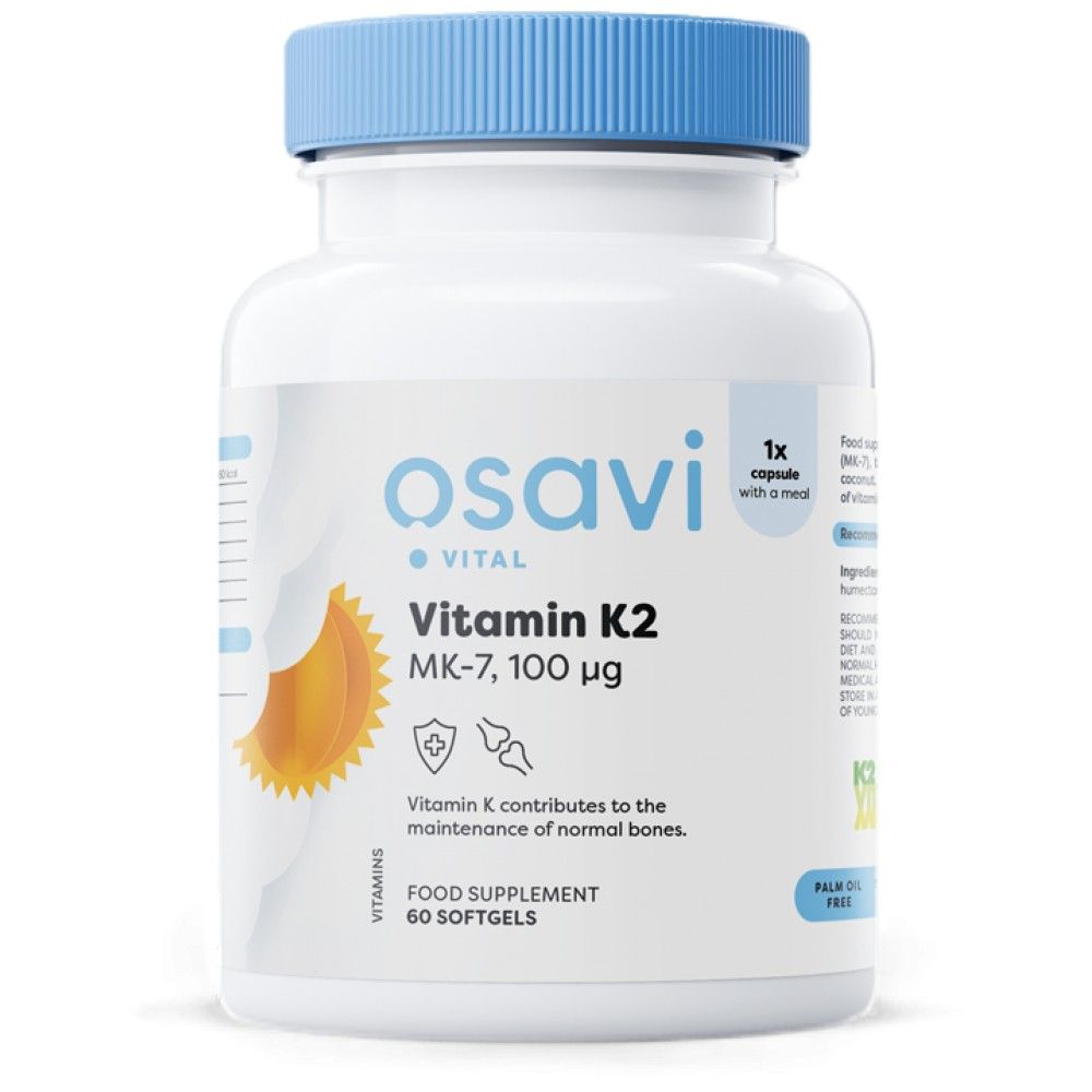 Vitamin K2 MK -7 100 mcg - 60 gel kapsula