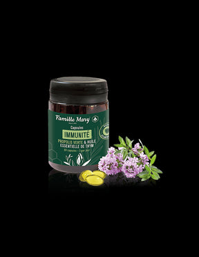 Immunité / Green propolis + thyme oil and vitamin D3, 60 Famille Mary capsules - Nutra Best Europe