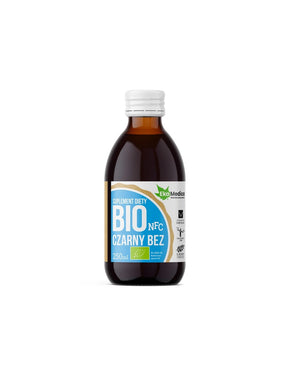 Organic elderberry juice with acerola and natural vitamin C - Immunity and respiratory system, 250 ml, 5 or 10 doses - Nutra Best Europe
