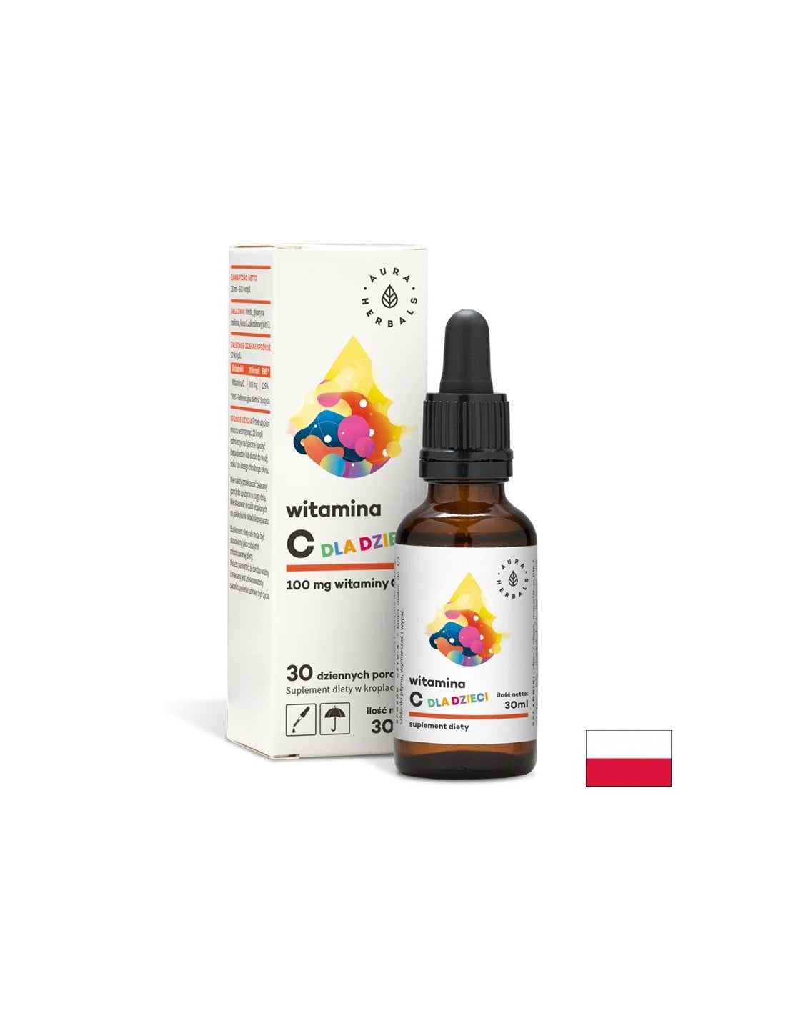 Imunitet - Vitamin C za djecu, 30 ml kapi <tc>Aura Herbals</tc>
