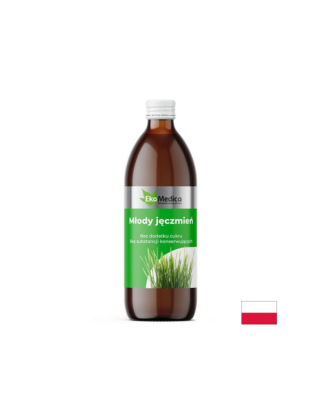 Mladi sok ječma s camu -camu i prirodnim vitaminom C - za pročišćavanje tijela, 500 ml, 10 doza